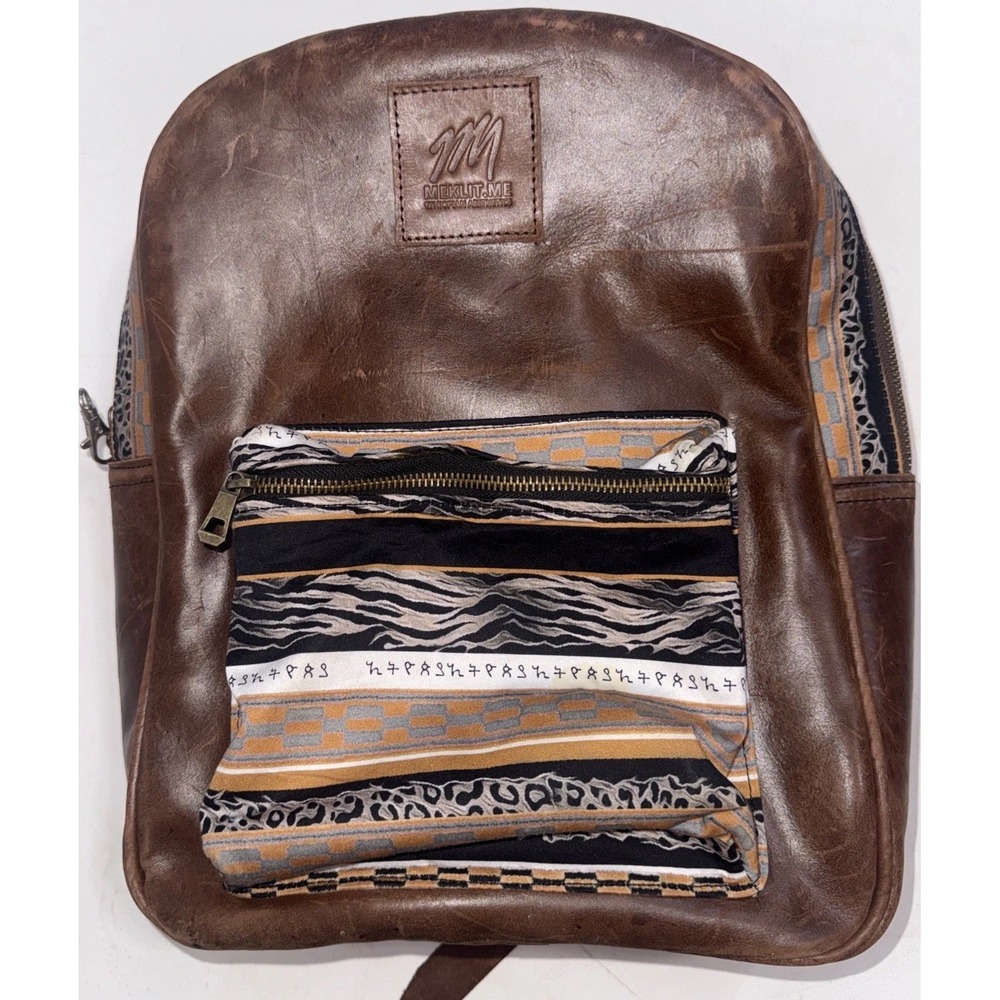 Aztec cowhide leather Backpack - image 14